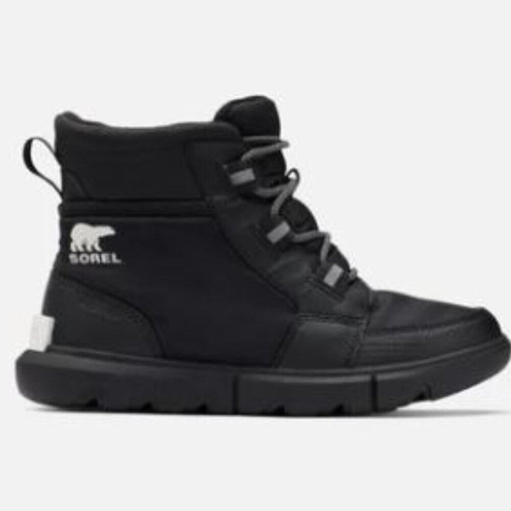Sorel Women's Explorer II Carnival Sport Boots Winter Snow Waterproof Black 11 - Picture 10 of 10